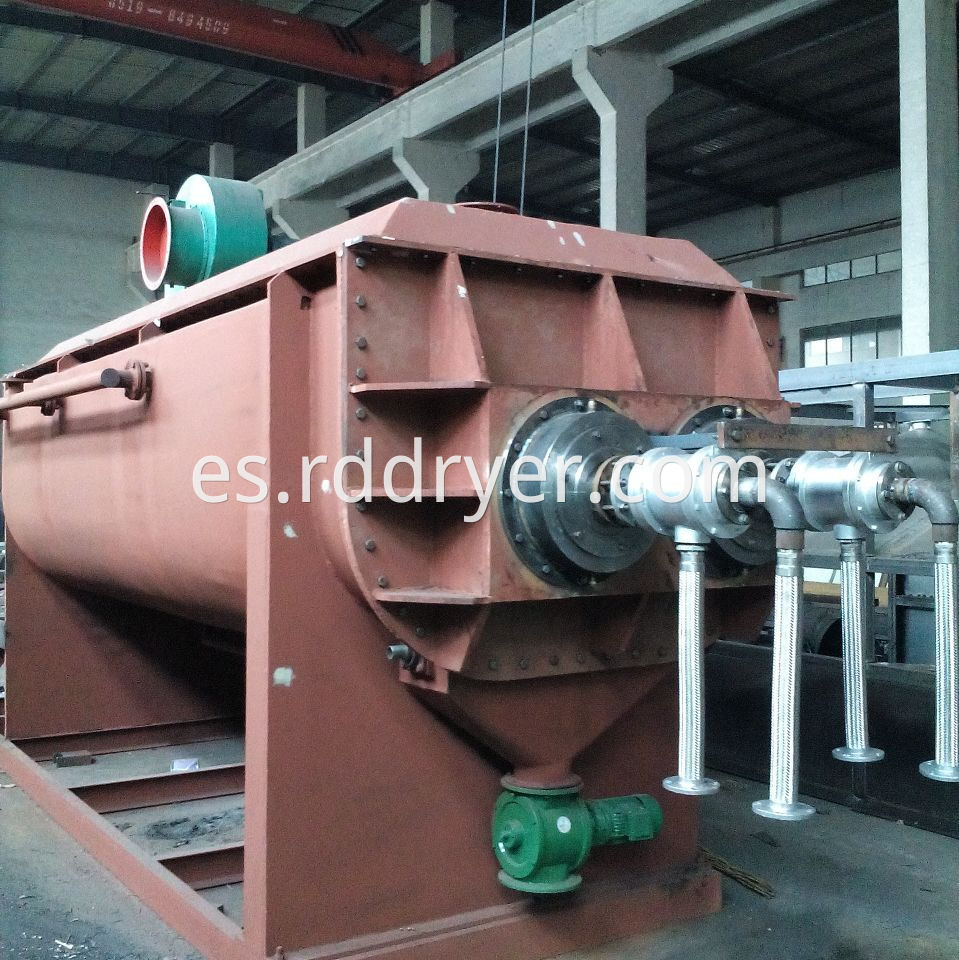 paddle dryer suppliers wedge-shaped paddle dryer machinery